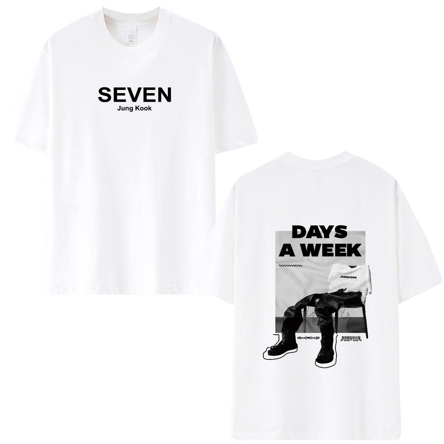 SEVEN JUNGKOOK CAMISETA 100% ALGODÓN