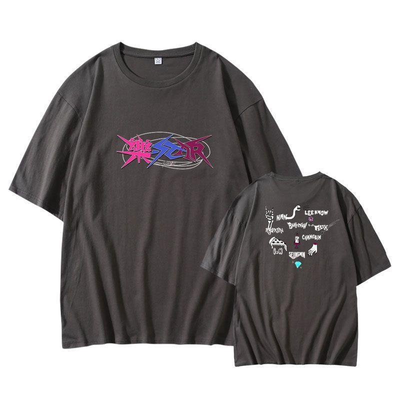 STRAY KIDS 樂-STAR CAMISETA 100% ALGODÓN
