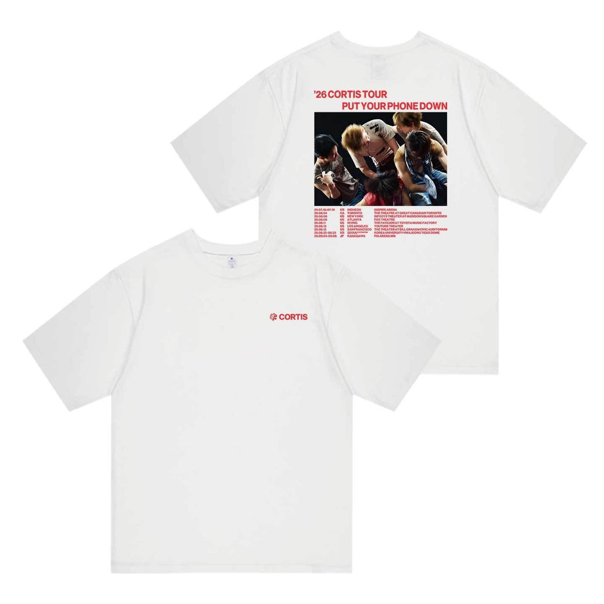 CORTIS T SHIRT TOUR 2026 100% COTTON