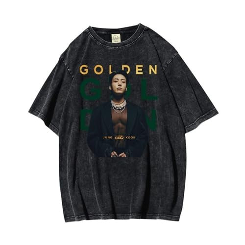 CAMISETA JUNGKOOK GOLDEN MERCH 100% ALGODÓN