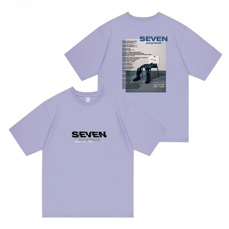 CAMISETA BTS JUNGKOOK SEVEN 100% ALGODÓN