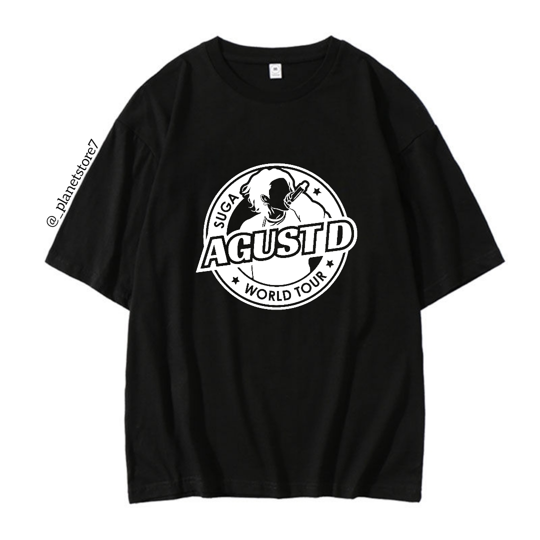 CAMISETA SUGA D'DAY AGUST D 100% ALGODÓN (blanco y negro)