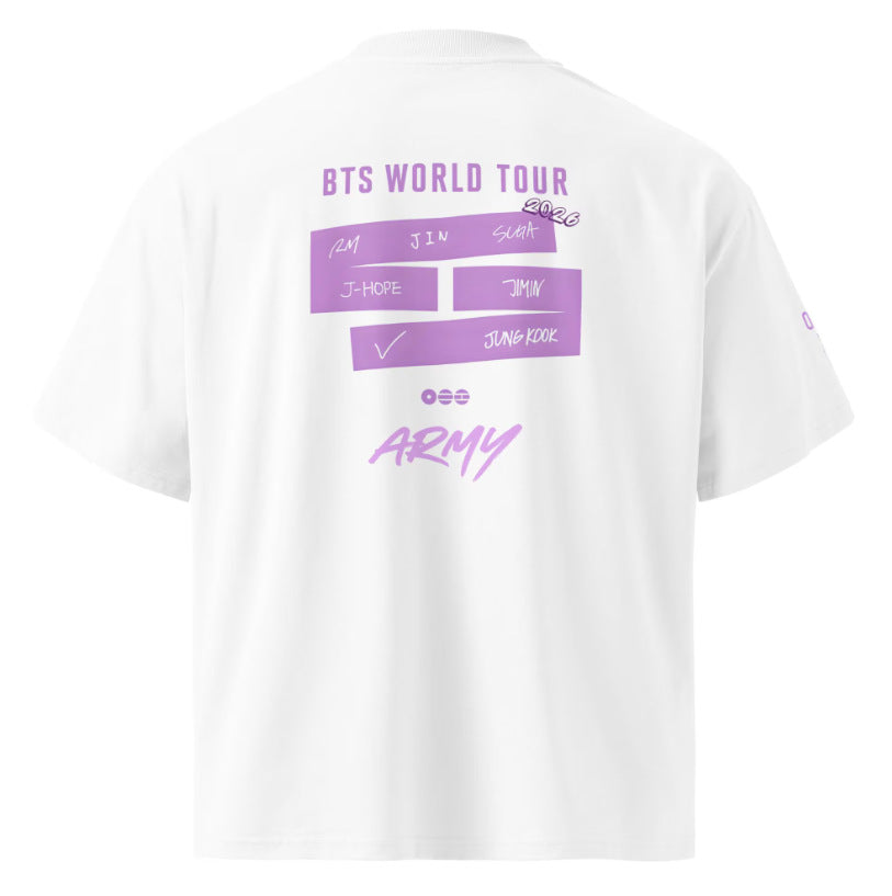 CAMISETA BTS WORLD TOUR ARIRANG 100% ALGODÓN