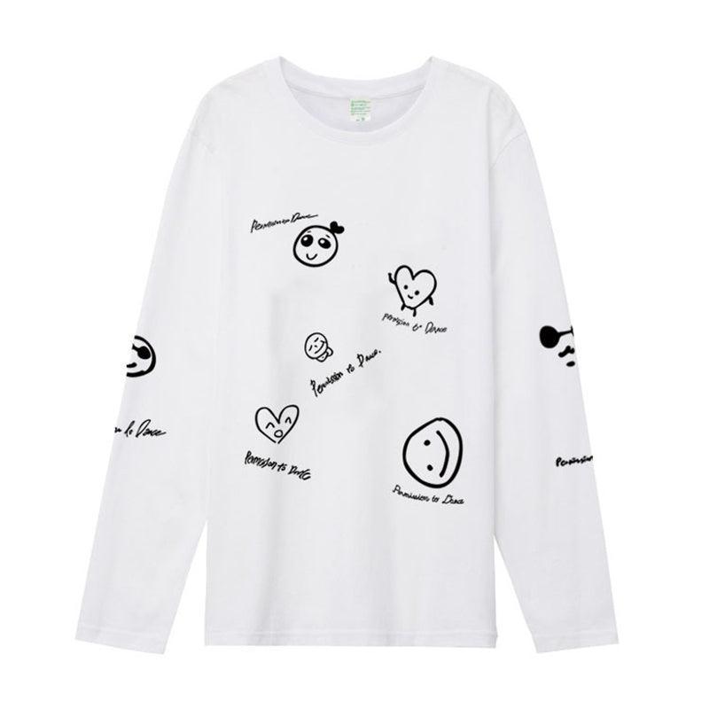 CAMISETA DE MANGA LARGA BTS PERMISSION TO DANCE 100% ALGODÓN