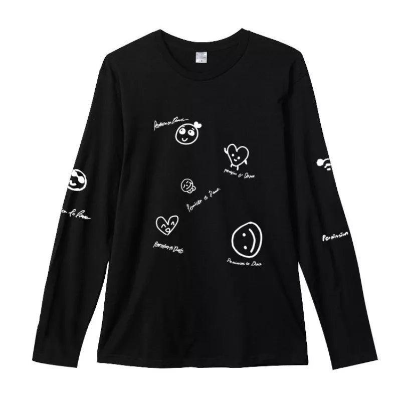 CAMISETA DE MANGA LARGA BTS PERMISSION TO DANCE 100% ALGODÓN