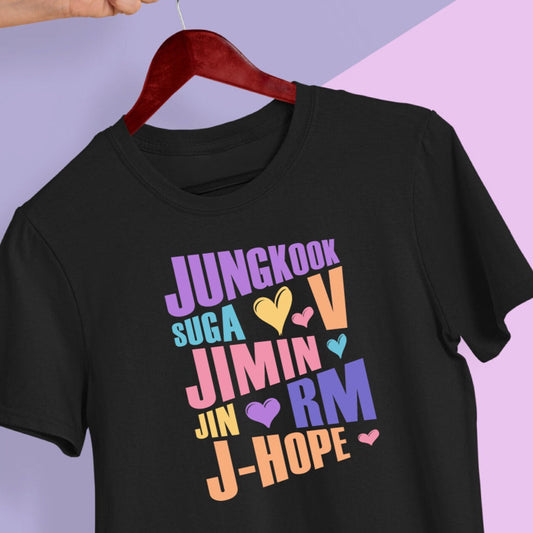 CAMISETA BTS 100% ALGODÓN 