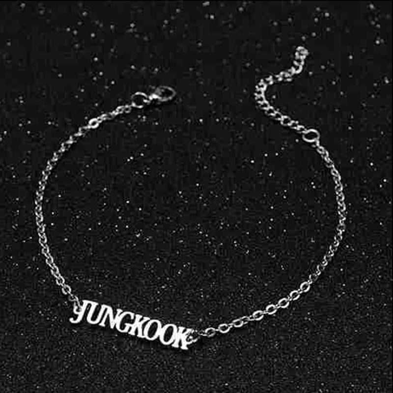 PULSERAS BTS DE ACERO INOXIDABLE (todos los miembros)