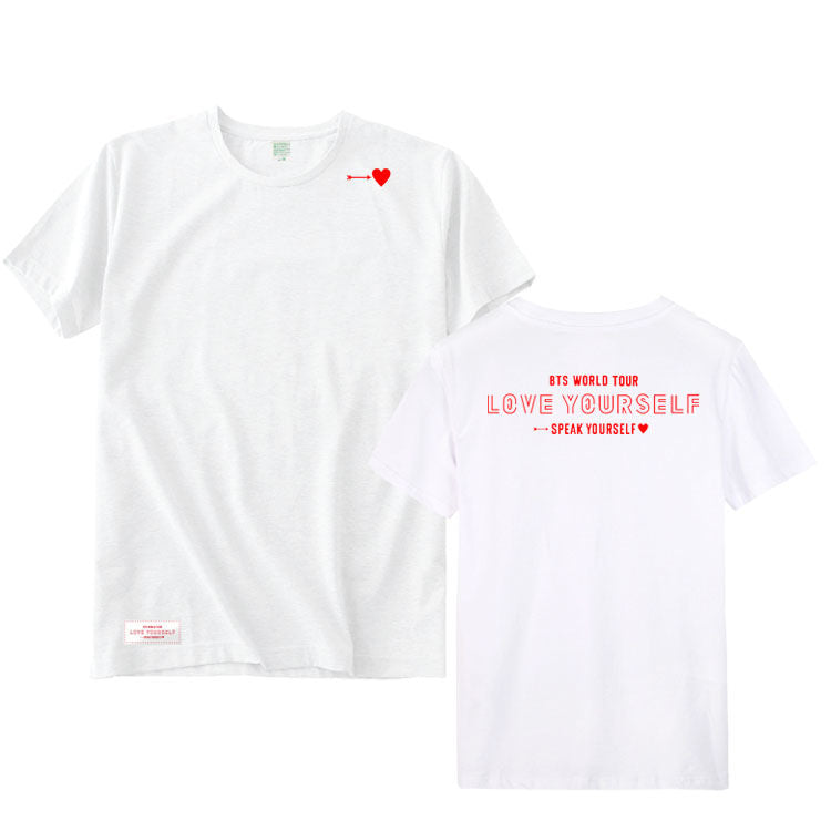 CAMISETAS BTS WORLD TOUR L.Y SPEAK YOURSELF 100% ALGODÓN