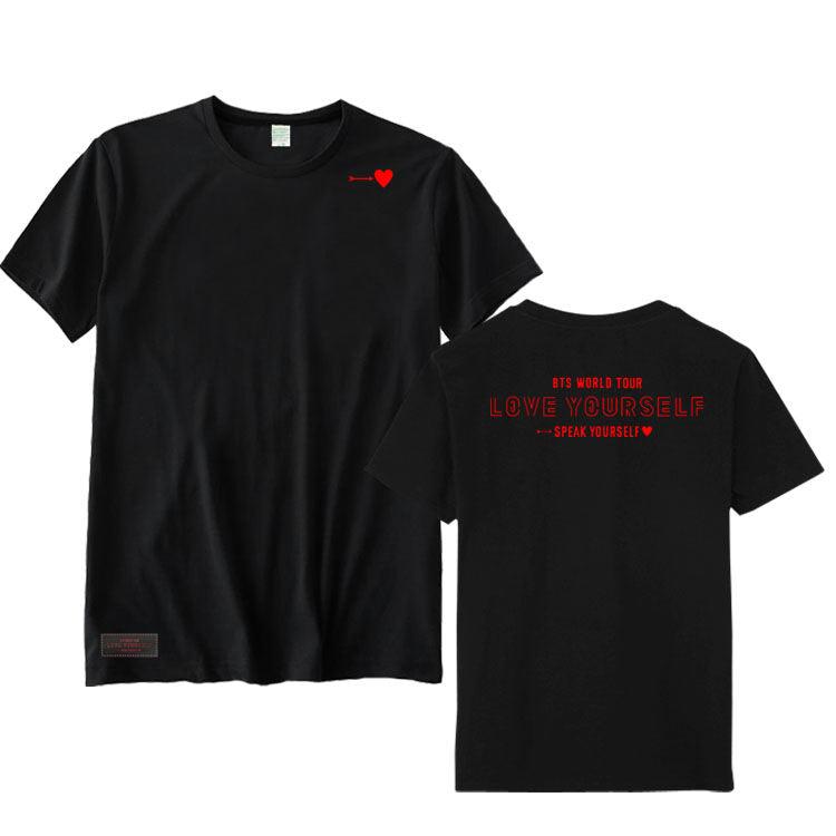CAMISETAS BTS WORLD TOUR L.Y SPEAK YOURSELF 100% ALGODÓN