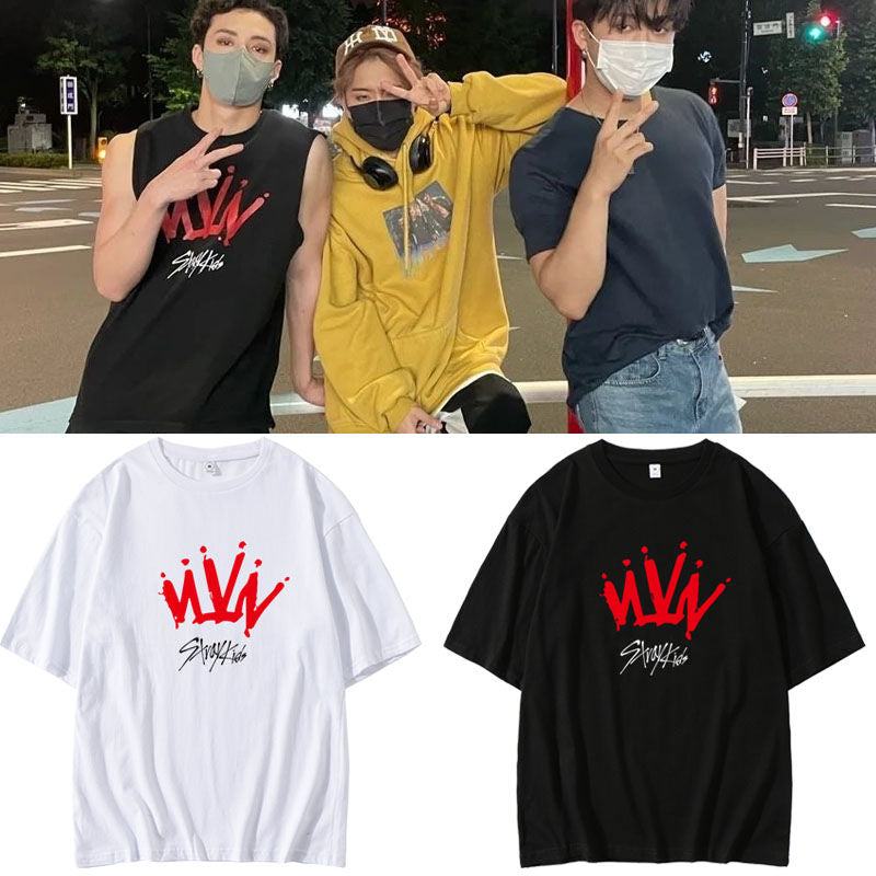 CAMISETA MERCHANDISING STRAY KIDS 100% ALGODÓN
