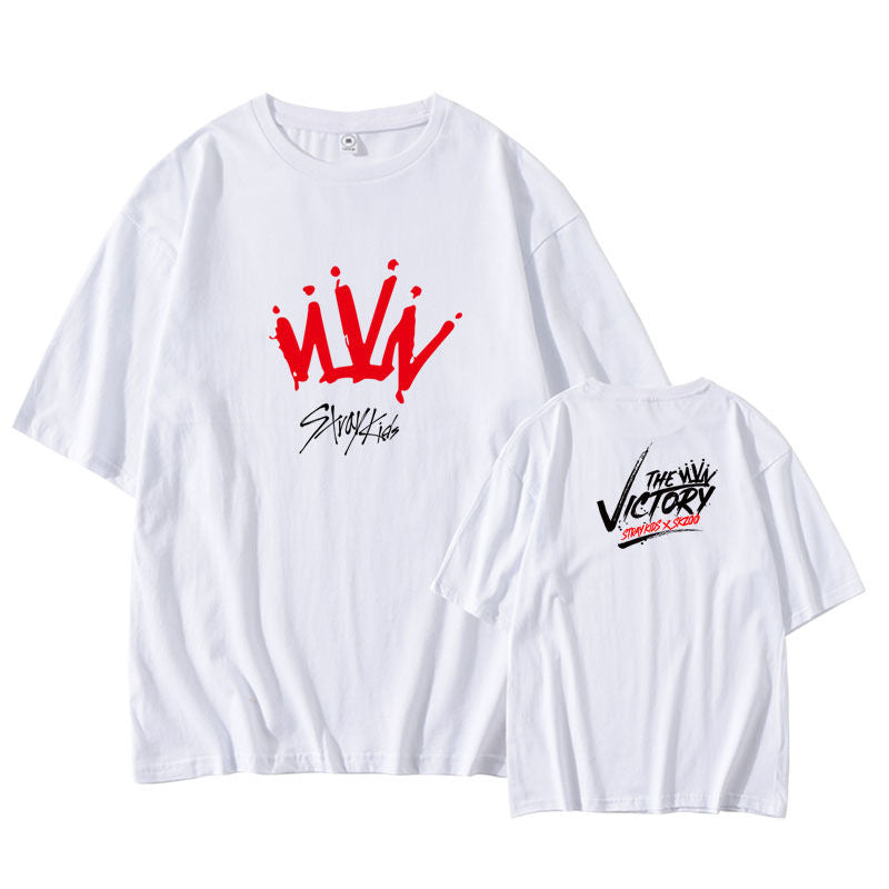 CAMISETA MERCHANDISING STRAY KIDS 100% ALGODÓN