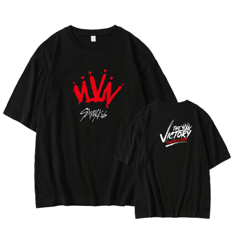 CAMISETA MERCHANDISING STRAY KIDS 100% ALGODÓN