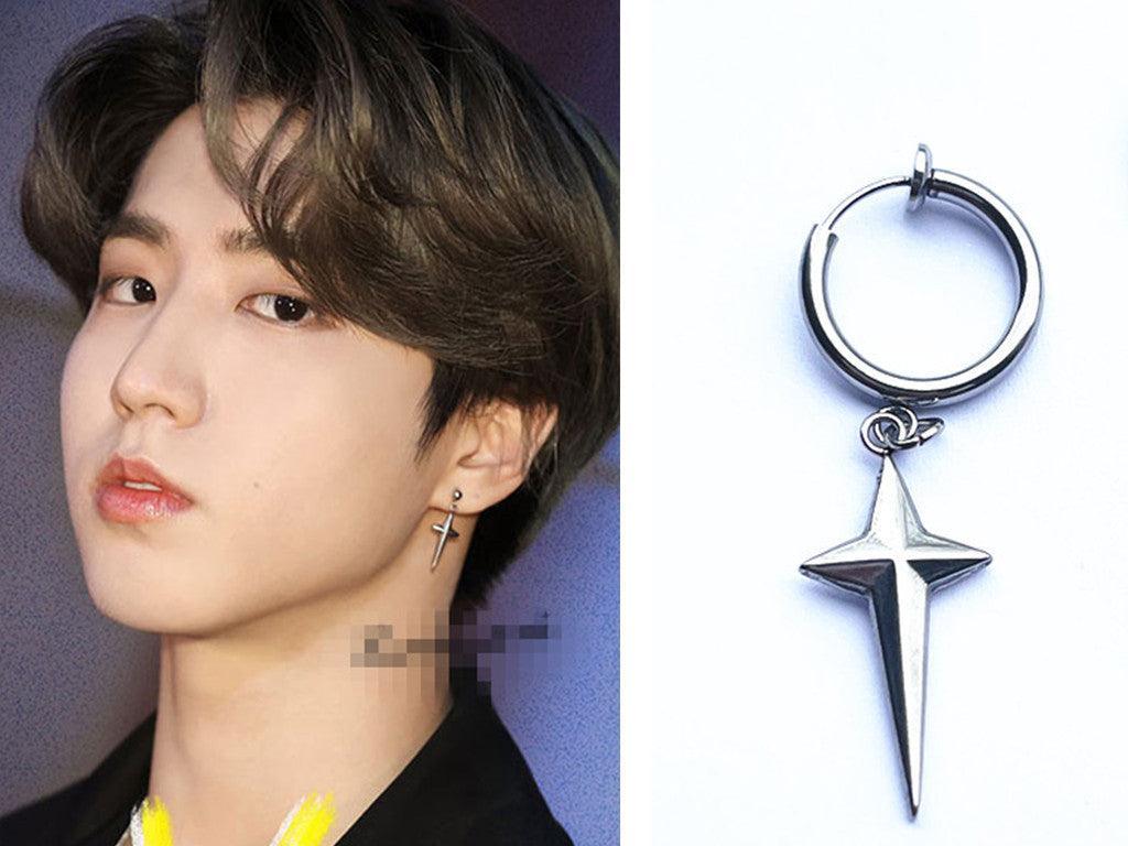 HAN STRAY KIDS PENDIENTES (PAR) ACERO INOXIDABLE