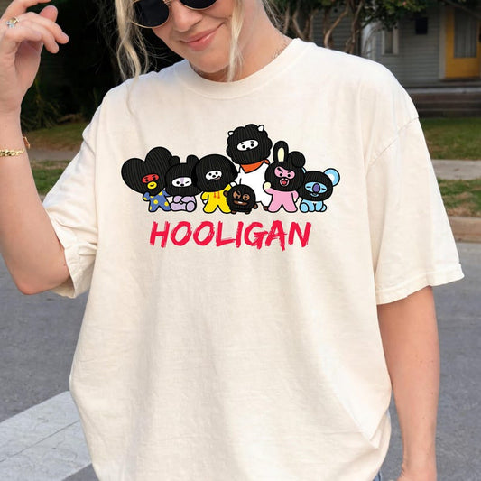 CAMISETAS HOOLIGAN BTS 100% ALGODÓN
