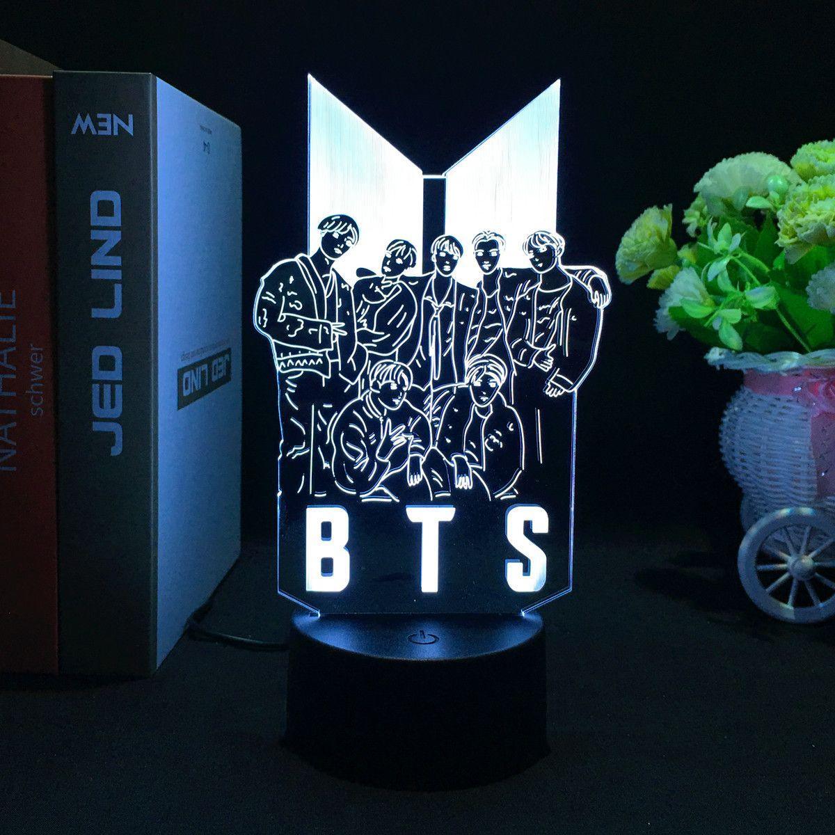 BTS LÁMPARA LED CAMBIA DE COLOR (16 COLORES) CON CONTROL REMOTO