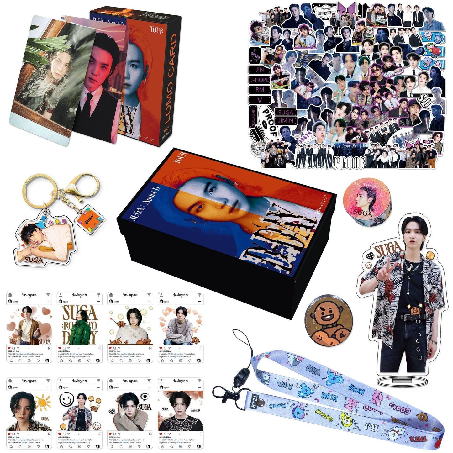 KIT D'DAY DE SUGA CON 159 PIEZAS (¡CAJA CON VARIOS ARTÍCULOS!)
