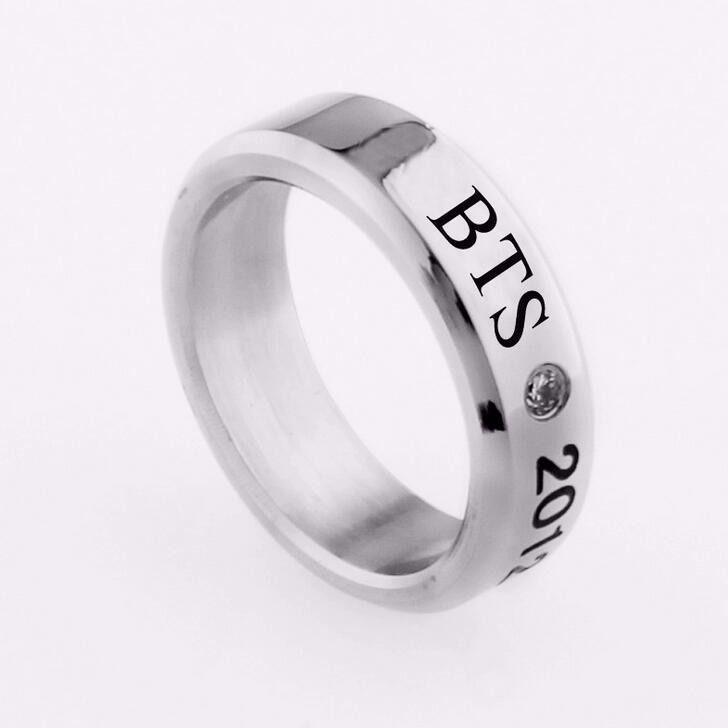 ANILLOS BTS PAR ACERO INOXIDABLE