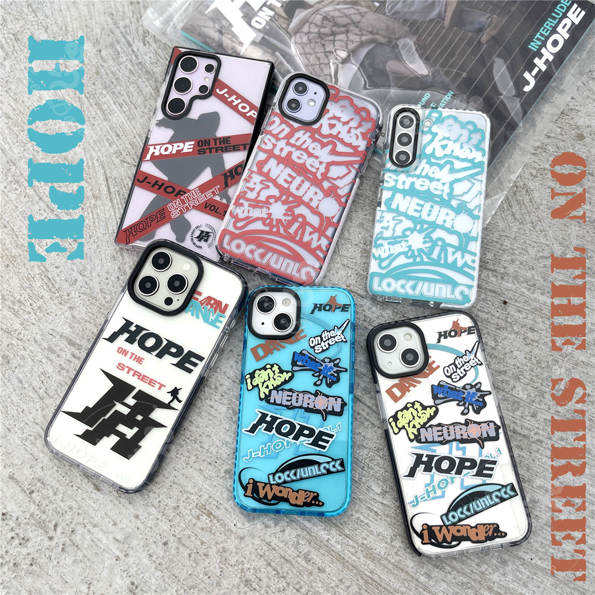¡FUNDAS PARA MÓVIL J HOPE ON THE STREET - IPHONE VARIOS MODELOS!