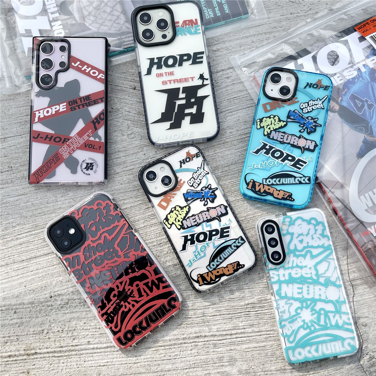 ¡FUNDAS PARA MÓVIL J HOPE ON THE STREET - IPHONE VARIOS MODELOS!