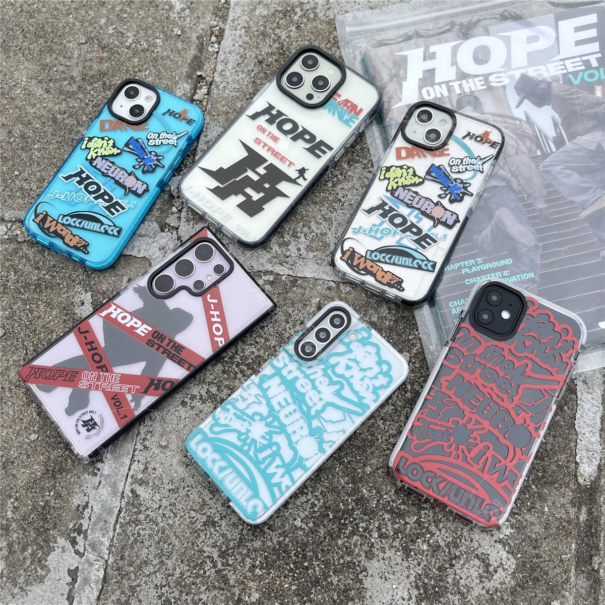 ¡FUNDAS PARA MÓVIL J HOPE ON THE STREET - IPHONE VARIOS MODELOS!
