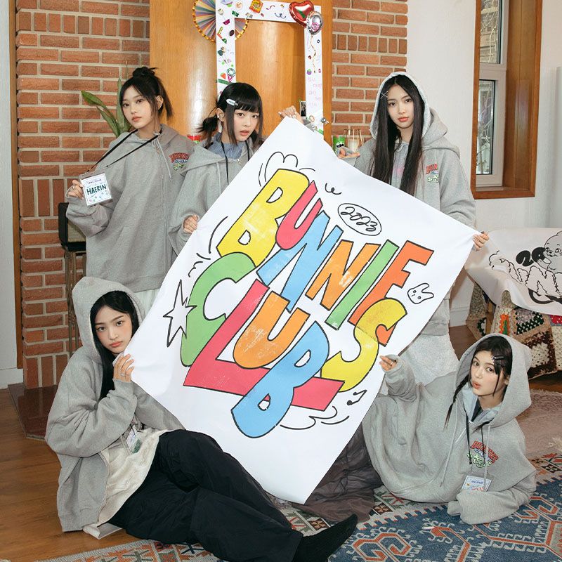 SUDADERAS NEWJEANS BUNNIES CAMP 2024 (disponibles en 3 colores)