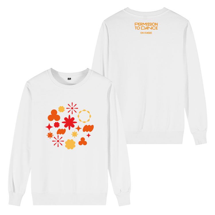 SUDADERA CON CAPUCHA BTS PERMISSION TO DANCE (negro/blanco)