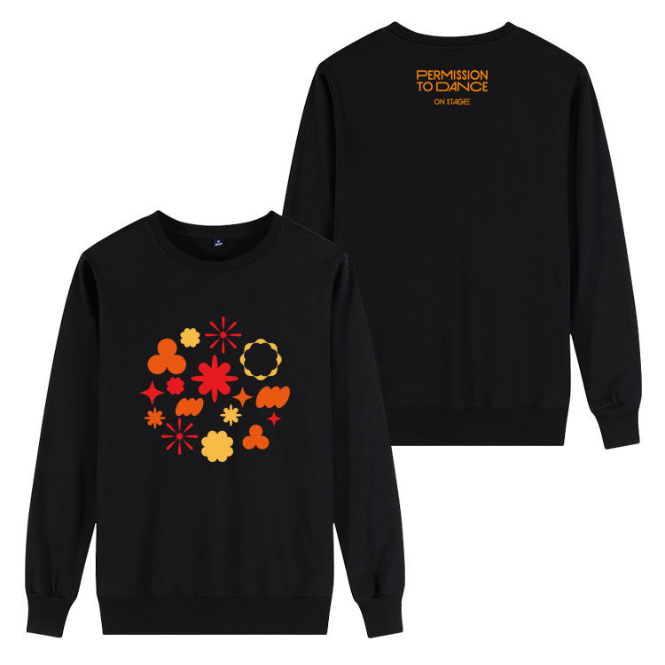 SUDADERA CON CAPUCHA BTS PERMISSION TO DANCE (negro/blanco)