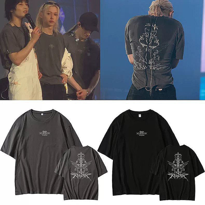 STRAY KIDS MERCH DOMINATE TOUR CAMISETA 100% ALGODÓN