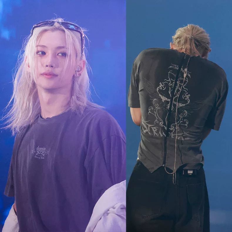 STRAY KIDS MERCH DOMINATE TOUR CAMISETA 100% ALGODÓN
