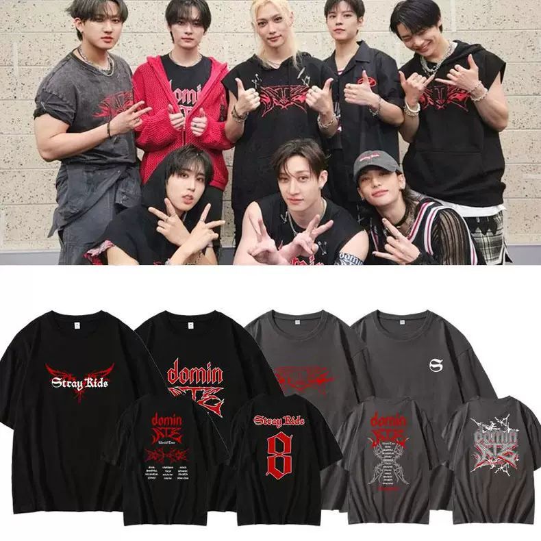 CAMISETAS STRAY KIDS MERCH ATE 100% ALGODÓN
