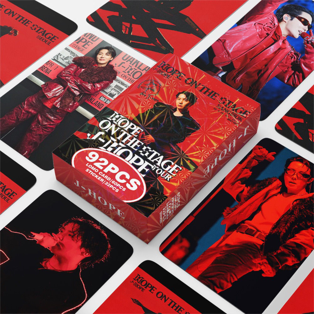 JHOPE “HOPE ON THE STAGE” 92 PIEZAS (60 FOTOTARJETAS + 32 PEGATINAS)