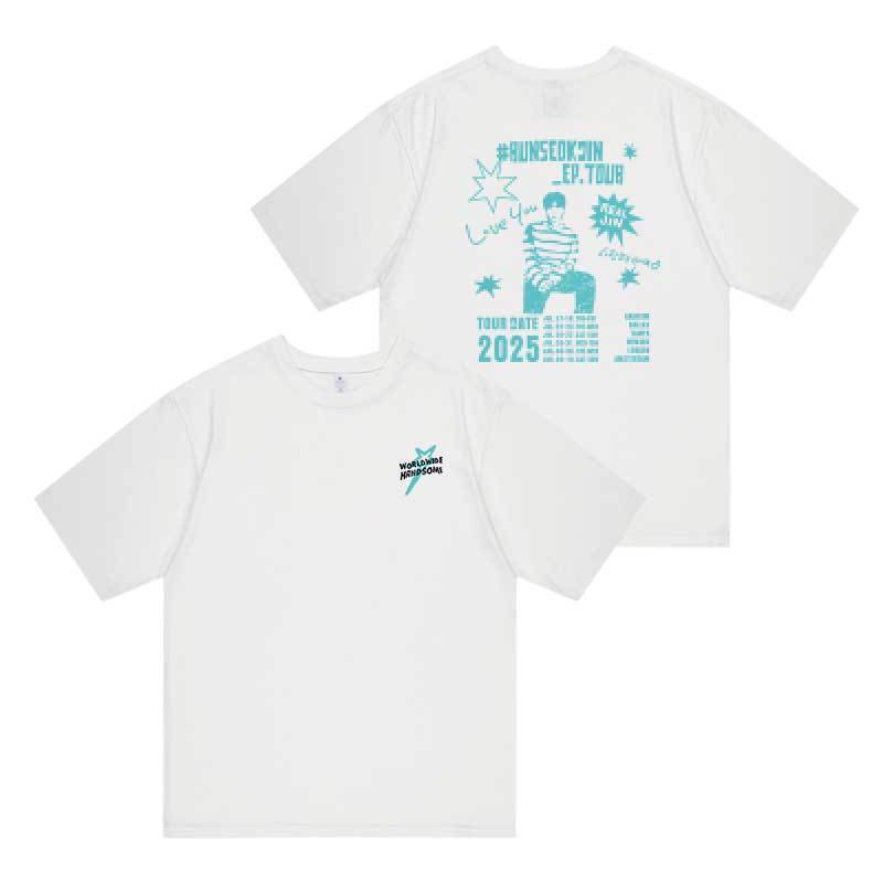 JIN RUNSEOKJIN TOUR T SHIRTS 100% COTTON