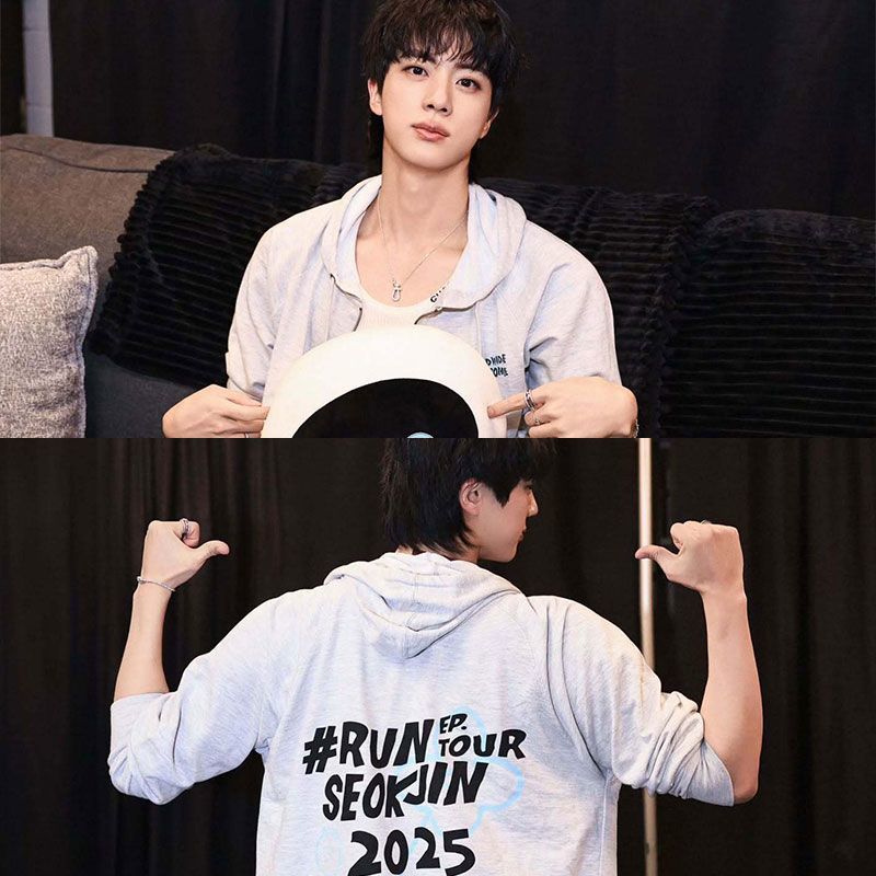 SUDADERA CON CAPUCHA DE GIRA DE JIN RUNSEOKJIN