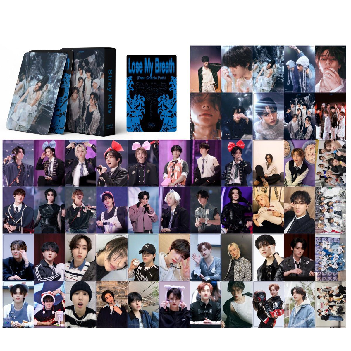 STRAY KIDS PHOTOCARDS KARMA, ATE, HOP, GIANT, 5 STAR, MANIAC, MAXIDENT + VARIOUS OPTIONS!✨ (55 PCS)