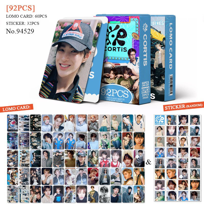 FOTOCARTAS CORTIS 92 PIEZAS (60 FOTOCARTAS + 32 PEGATINAS)