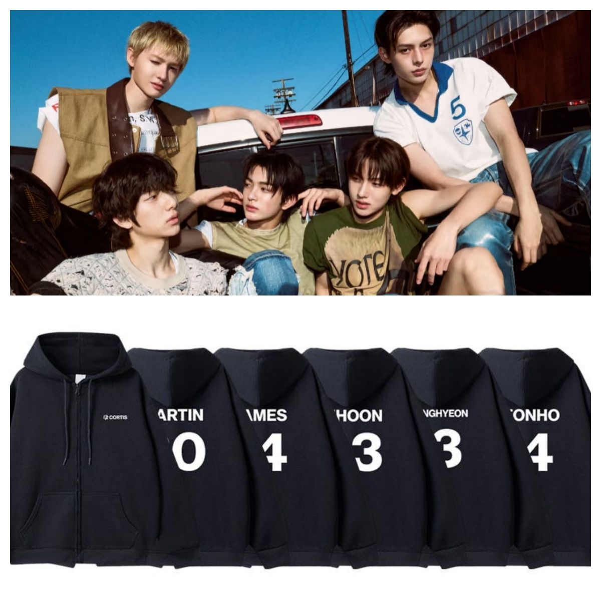 CORTIS HOODIES TODOS LOS MIEMBROS