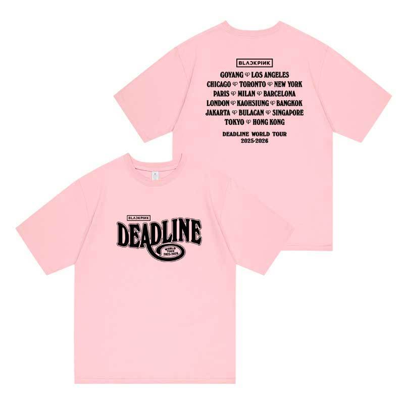 CAMISETAS/TOPS CORTOS BLACKPINK PLAZO LÍMITE 100% ALGODÓN