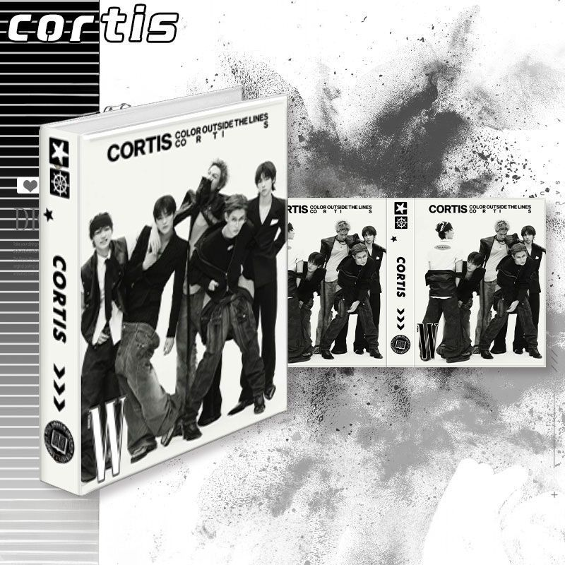 CORTIS CARPETA ÁLBUM A5 PARA PHOTOCARDS + 20 FUNDAS PLÁSTICAS CON CAPACIDAD PARA 80 PHOTOCARDS