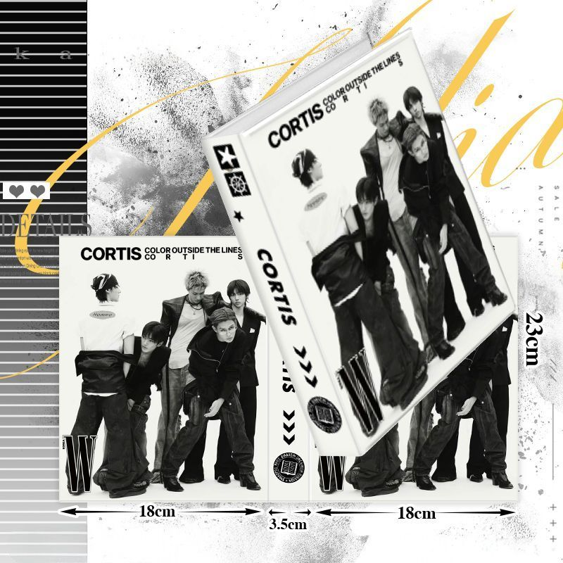 CORTIS CARPETA ÁLBUM A5 PARA PHOTOCARDS + 20 FUNDAS PLÁSTICAS CON CAPACIDAD PARA 80 PHOTOCARDS