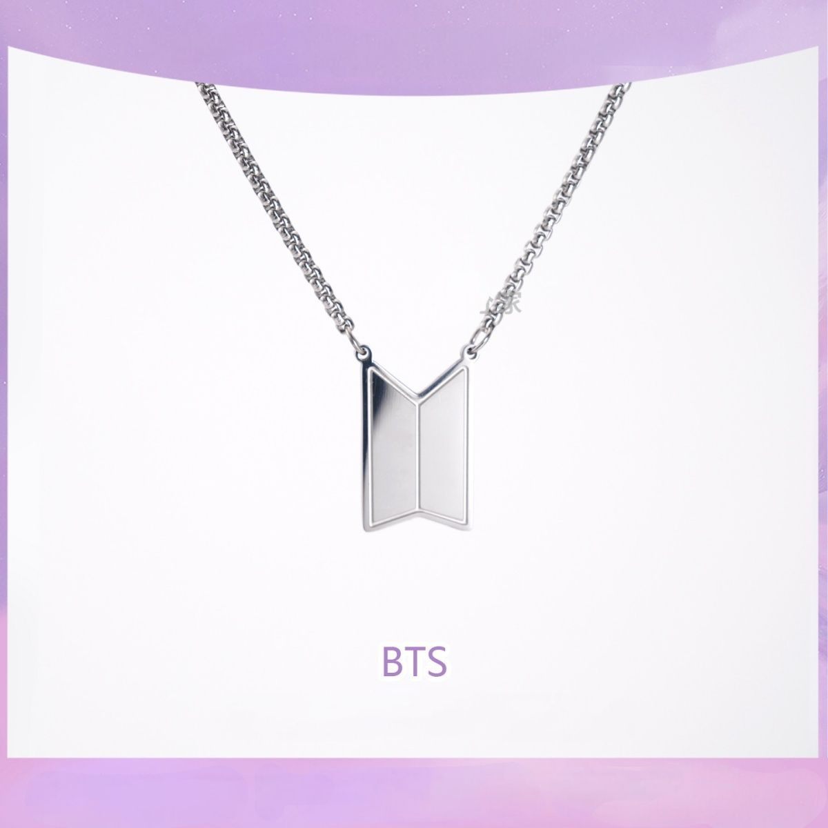 COLLAR BTS ACERO DE TITANIO + 3 photocards surtidas