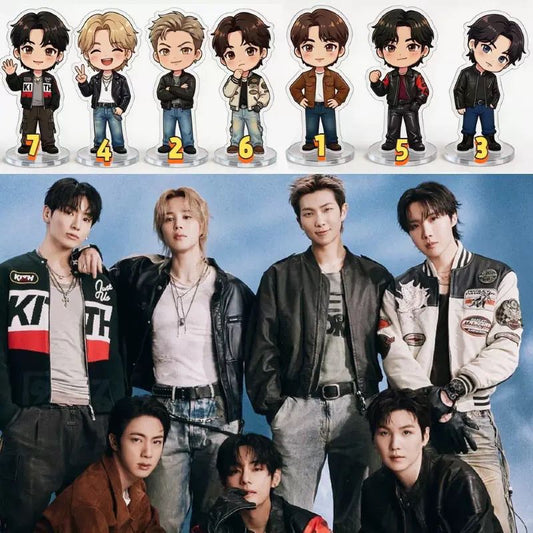 TÓTEM DECORATIVO MINI DE ACRÍLICO DE BTS