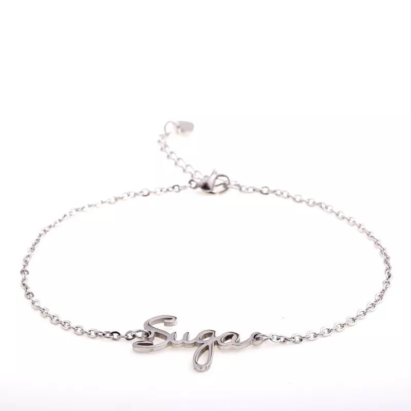 PULSERA BTS ACERO INOXIDABLE