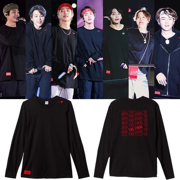 CAMISETA BTS TOUR L.Y. THE FINAL 100% ALGODÓN
