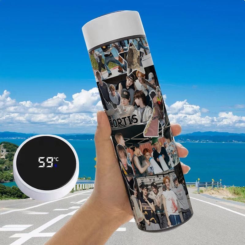 CORTIS BOTELLAS TÉRMICAS DE ACERO INOXIDABLE CON PANTALLA LED