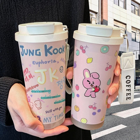 BTS JUNGKOOK / COOKY VASOS TÉRMICOS DE ACERO INOXIDABLE