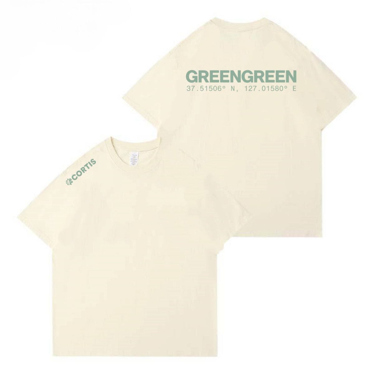 CORTIS CAMISETA VERDEVERDE 100% ALGODÓN