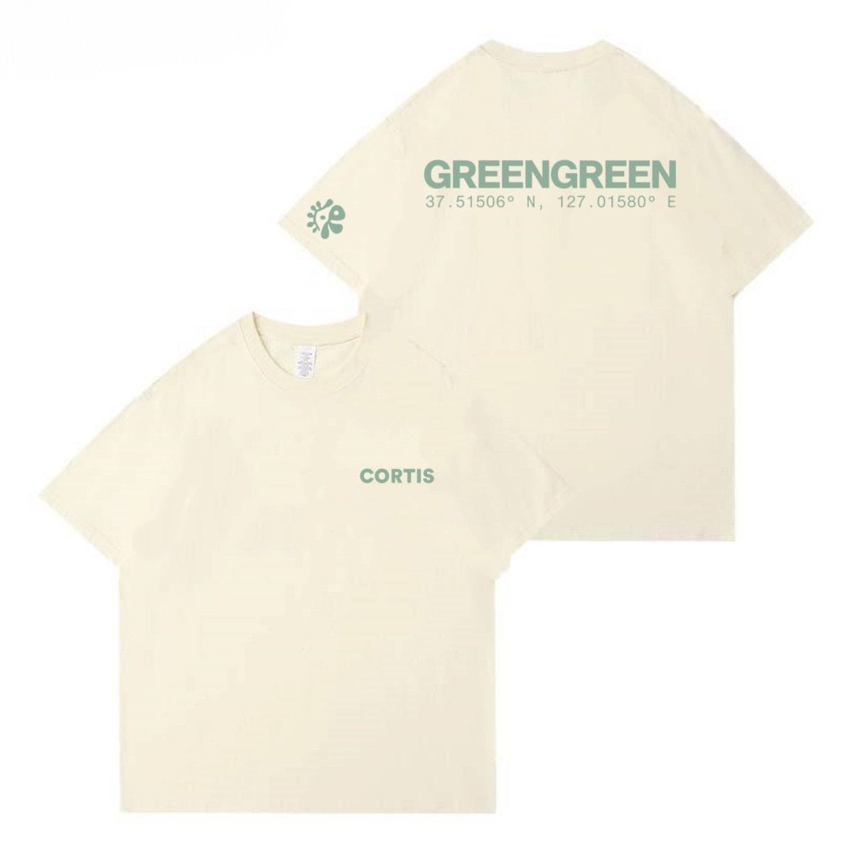 CORTIS CAMISETA VERDEVERDE 100% ALGODÓN