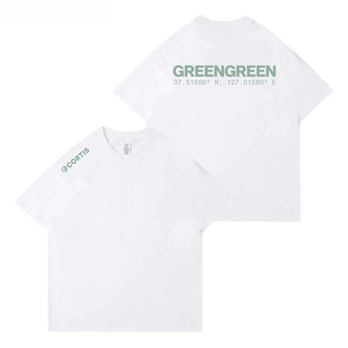 CORTIS CAMISETA VERDEVERDE 100% ALGODÓN