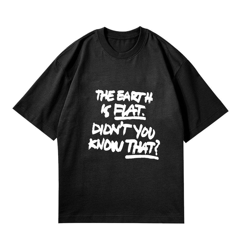 CAMISETA SUGA/BTS "La Tierra es Plana" 100% ALGODÓN 