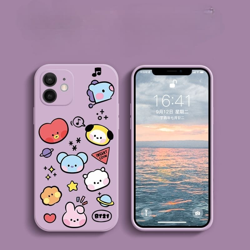 FUNDAS DE CELULAR BT21 BTS - ¡IPHONE VARIOS MODELOS!